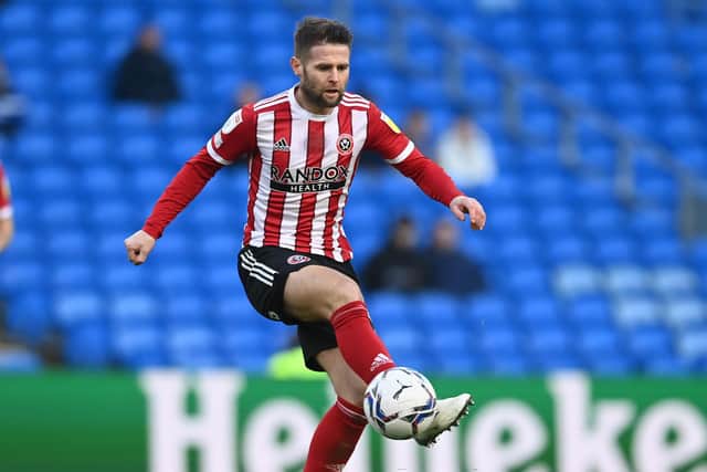 Oliver Norwood made his 400th league appearance at Cardiff on Saturday - and celebrated with a 3-2 Sheffield United victory: Ashley Crowden / Sportimage