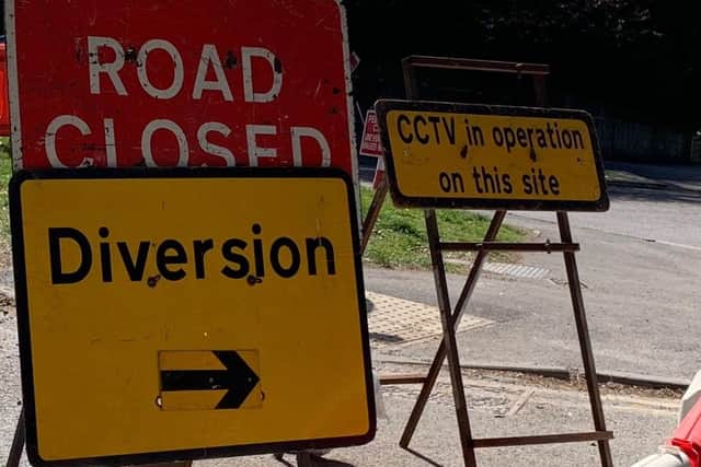 A sign warning drivers that CCTV is in operation. Picture by Sheffield City Council