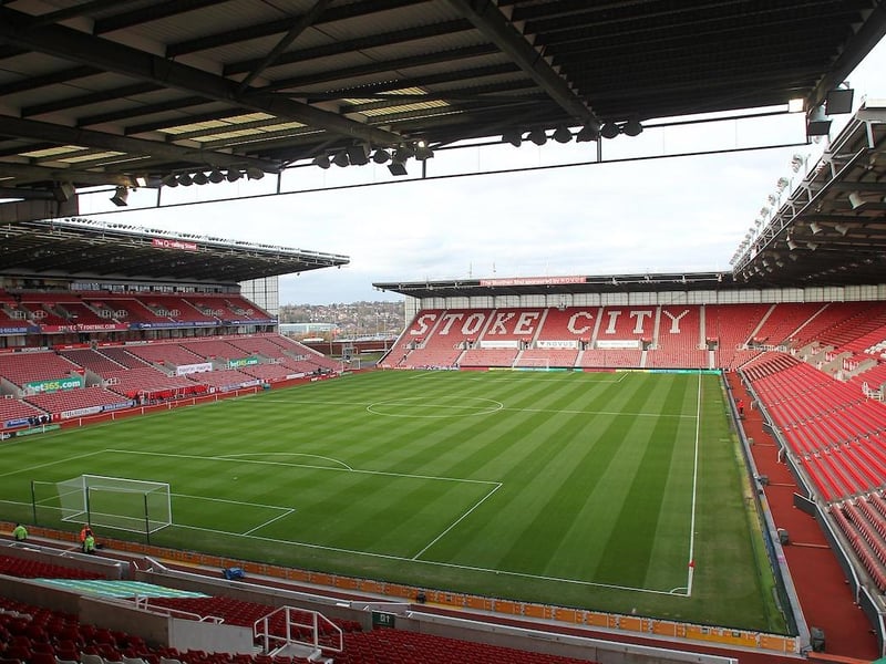 Average attendance at the bet365 Stadium is 20,570.