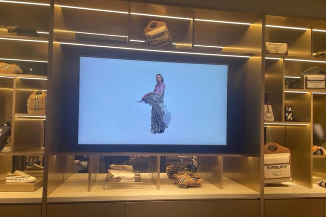Plush TV screens adorn the new store