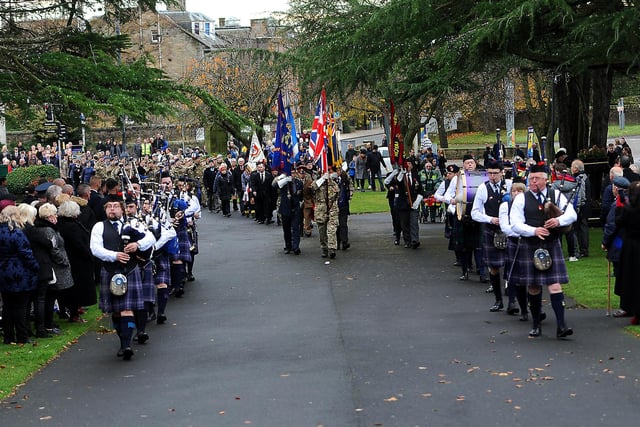 There was an excellent turnout at the Memorial Gardens in Kirkcaldy