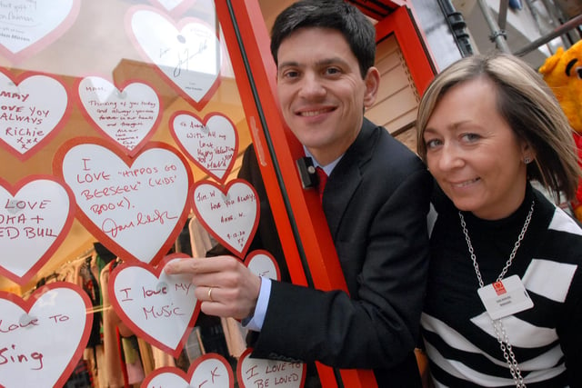 Loving memories were being left in the window of the British Heart Foundation shop in King Street in 2007. The then South Shields MP David Miliband was among those to leave a note with shop manager Lisa Burles also pictured.