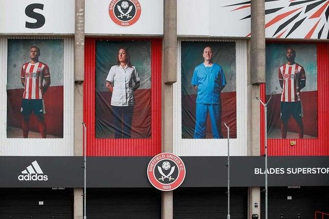 The posters have gone up with huge prominance and the two fans - Yvonne Lait, from Handsworth and Matt Cotton, from Southey - feature alongside skipper Billy Sharp and David McGoldrick.