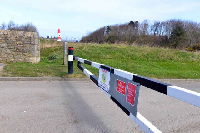 Gates closed by Souter Lighthouse.