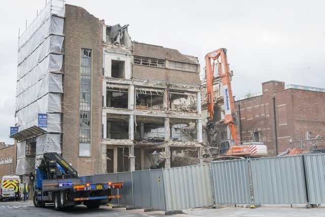 The building was pulled down to redevelop the Moor