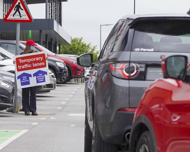A one-way system has been introduced to deal with traffic caused by the opening of the new Tim Hortons restaurant near Crystal Peaks, Sheffield