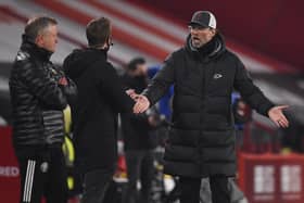 Jurgen Klopp of Liverpool and Chris Wilder of Sheffield United clashed over the five-subs rule during the Blades' time in the Premier League (Oli Scarff - Pool/Getty Images)