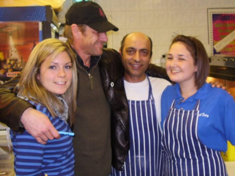 Sean Bean visiting Broomhill Friery, which is run by his nephew Daniel
