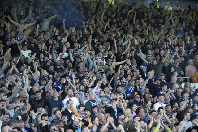 Owls fans at Hillsborough against Portsmouth