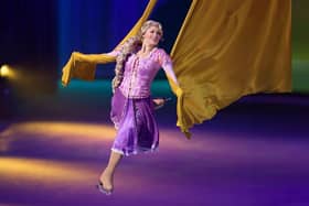 Rapunzel flies with the help of silks as Disney On Ice soars to new heights in Sheffield
