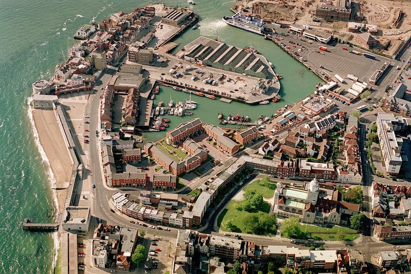 Old Portsmouth in 1999 aerial. Picture: Allan Hutchings/The News Portsmouth 992491-14