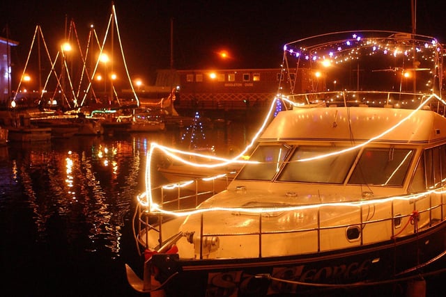 The spectacular Lantern Boat Parade at Hartlepool Marina in 2006. Did you see it?