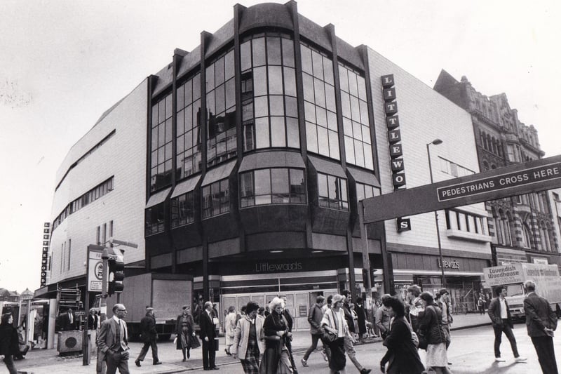 Littlewoods on Briggate is another store readers would love to see reopened in Leeds. Here it is in 1984 after it received a major facelift.