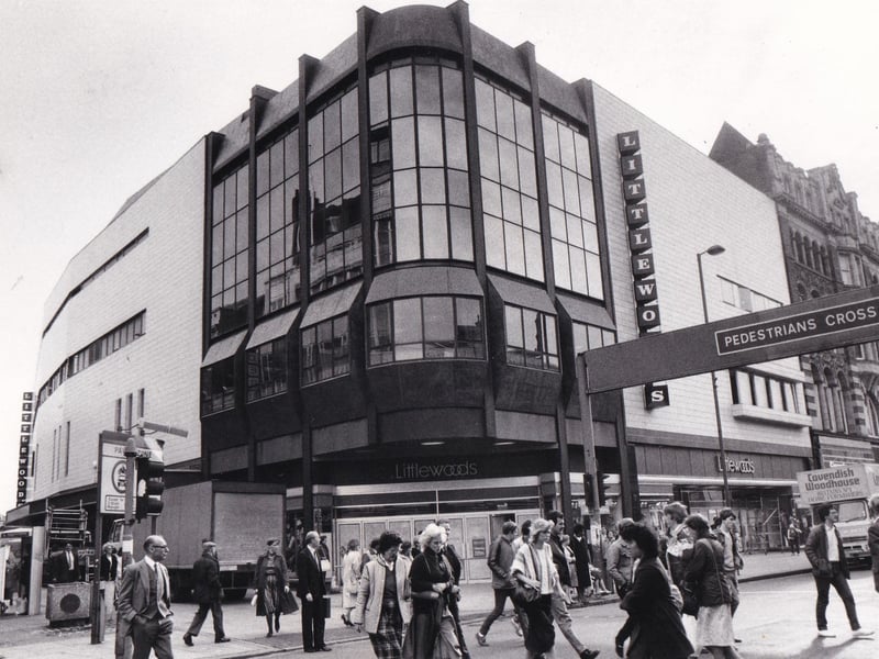 Littlewoods on Briggate is another store readers would love to see reopened in Leeds. Here it is in 1984 after it received a major facelift.