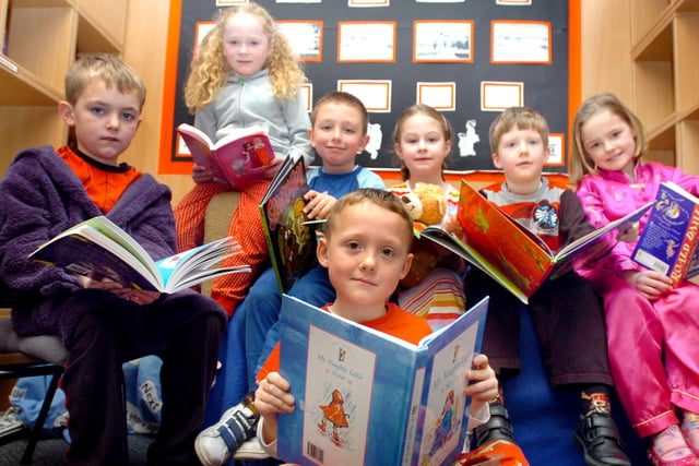 Pupils at St Bega's Primary School were enjoying a good read at the 2008 World Book Day. Recognise them?