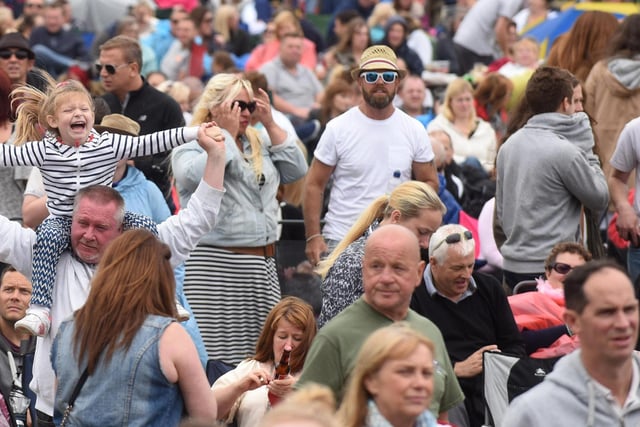Looks like these music fans were having fun in Bents Park.