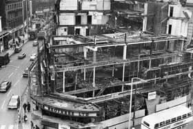 Demolition of Cole Brothers Limited, Fargate, Sheffield, October 15, 1964