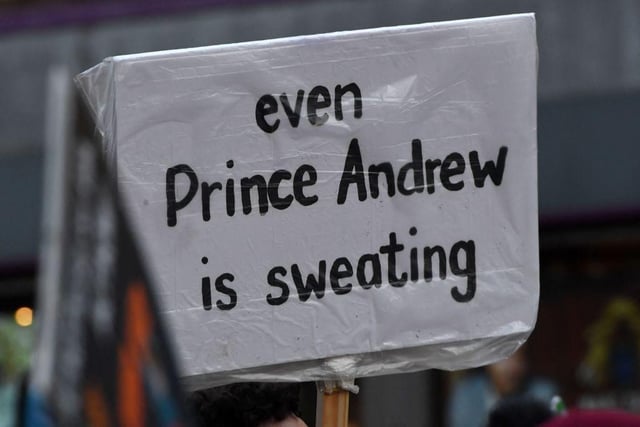 Prince Andrew wasn't exempt from the scorn of protesters... (Getty Images)