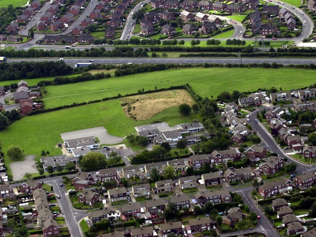 Brinsworth Whitehill School seen from above
