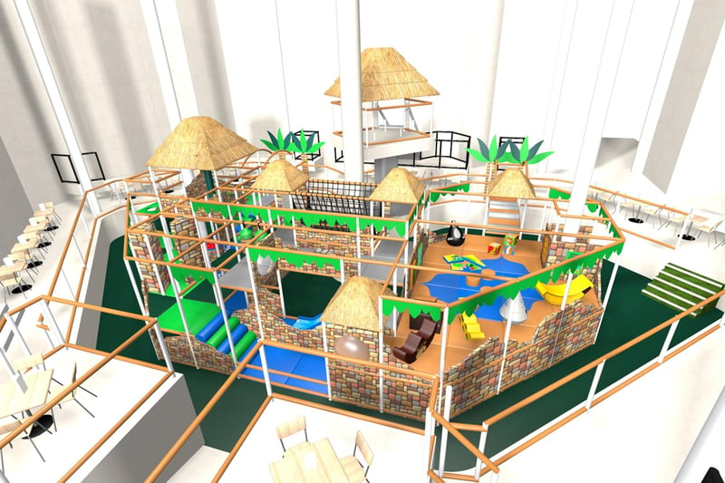 Images from 2020 showing how the new soft play area in the Pyramids could look. Picture: House of Play.