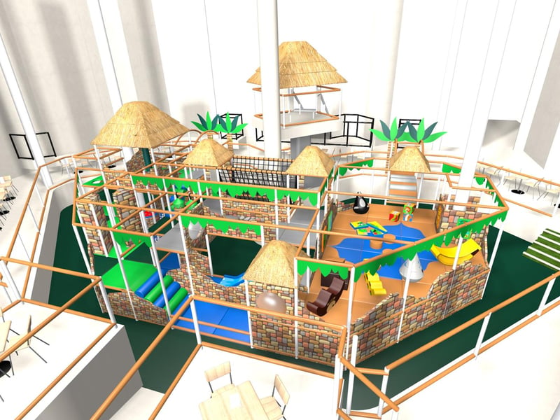 Images from 2020 showing how the new soft play area in the Pyramids could look. Picture: House of Play.