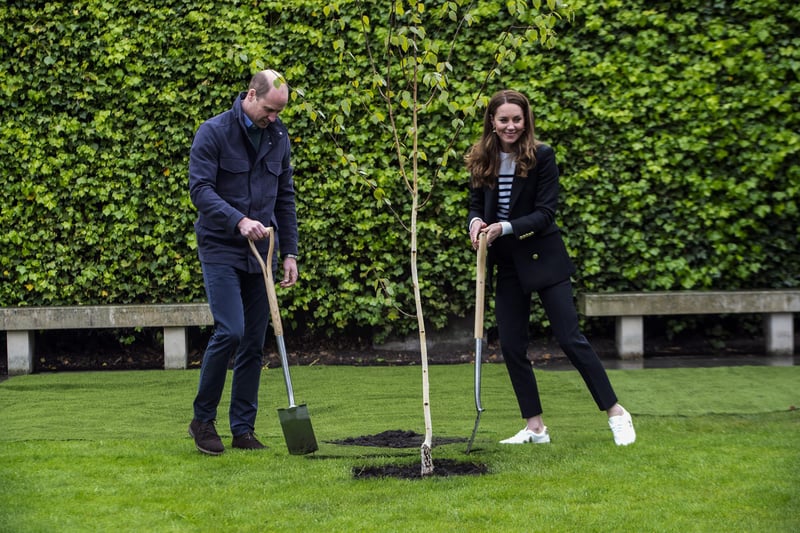 Prince William and Kate planted the first tree for the St Andrews Forest, one of the key initiatives in the University’s action plan to become carbon neutral by 2035.