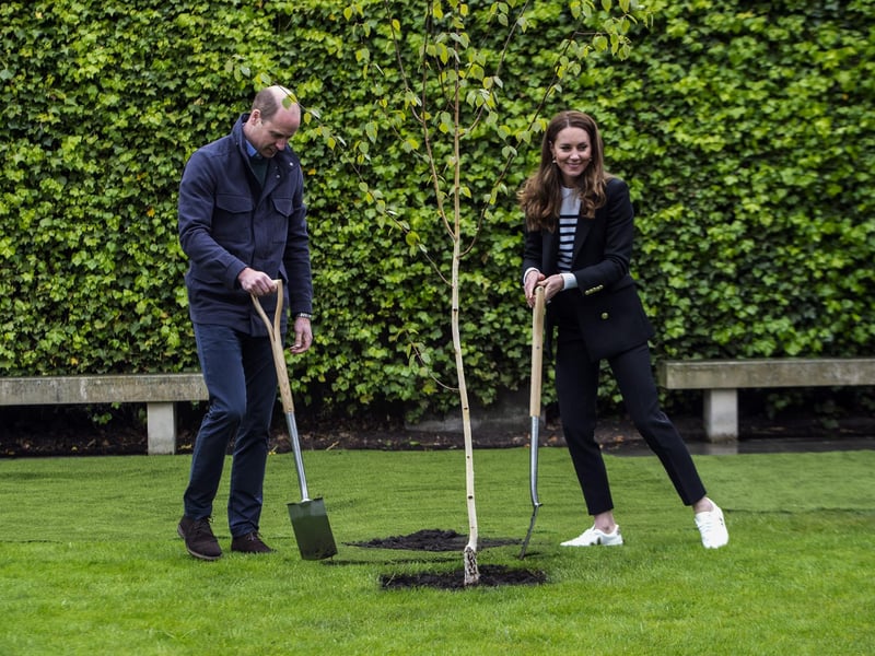 Prince William and Kate planted the first tree for the St Andrews Forest, one of the key initiatives in the University’s action plan to become carbon neutral by 2035.