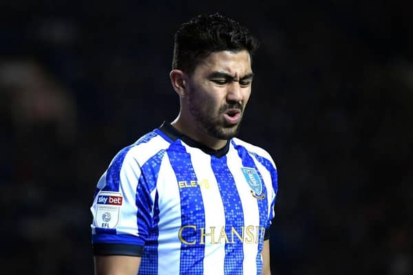 SHEFFIELD, ENGLAND - OCTOBER 22: Massimo Luongo of Sheffield Wednesday goes off injured during the Sky Bet Championship match between Sheffield Wednesday and Stoke City at Hillsborough Stadium on October 22, 2019 in Sheffield, England. (Photo by George Wood/Getty Images)