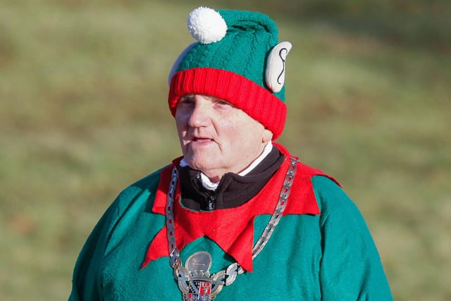 Provost William Buchanan was among those taking part in the Elf Run.