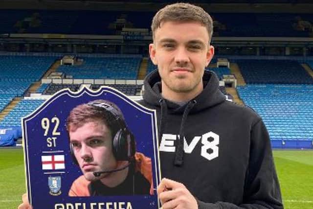 Tom Delee will take on the football world at FIFA for Sheffield Wednesday. Pic: SWFC