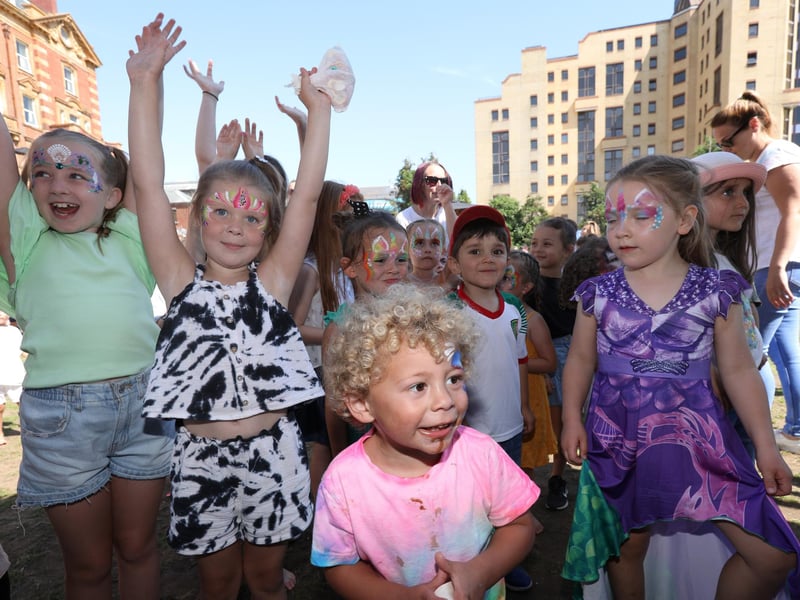 Face painting was on offer at Popkids