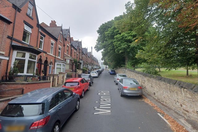The highest number of reports of antisocial behaviour in Sheffield in February 2023 were made in connection with incidents that took place on or near Vivian Road, Firth Park, with 5.