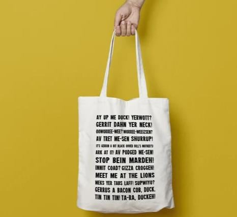 Look forward to shopping with these 100% 6oz cotton tote bags. You can also get them personalised for that someone special.