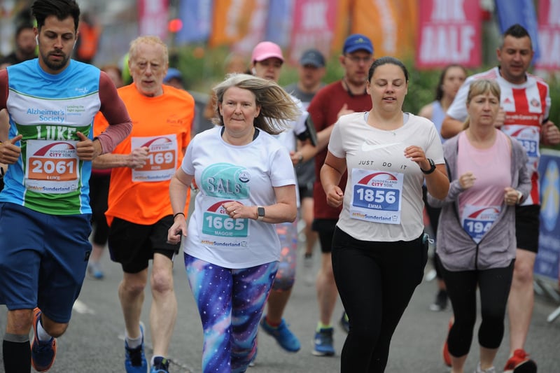 Runners take to the streets of Sunderland in the City Runs 10k and half marathon.