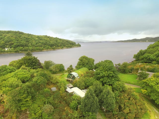 The listed building, which was featured in the television show Restoration Man, enjoys an enviable position on the shores of Loch Crinan in Argyll