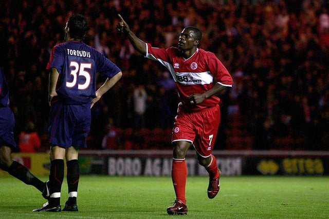 Snapped up for around £6million from Aston Villa in 2002, the holding midfielder became an instant regular at the Riverside. Boateng played a part in the club's Carling Cup and UEFA Cup success and was handed the captain's armband once Gareth Southgate switched from player to manager.