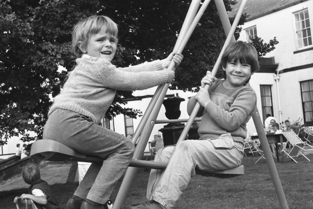 Tony Grant (left) and Paul Turnbull look like they were enjoying the garden fete at Seaham Hall. It was organised by Seaham New Life Trust.
