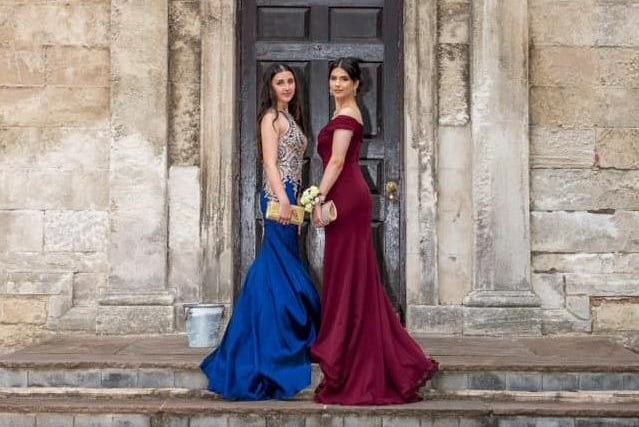 Aaisha Bostan shared this dynamic photo of Lailaa and Leyla ahead of their prom at Clifton Community School.