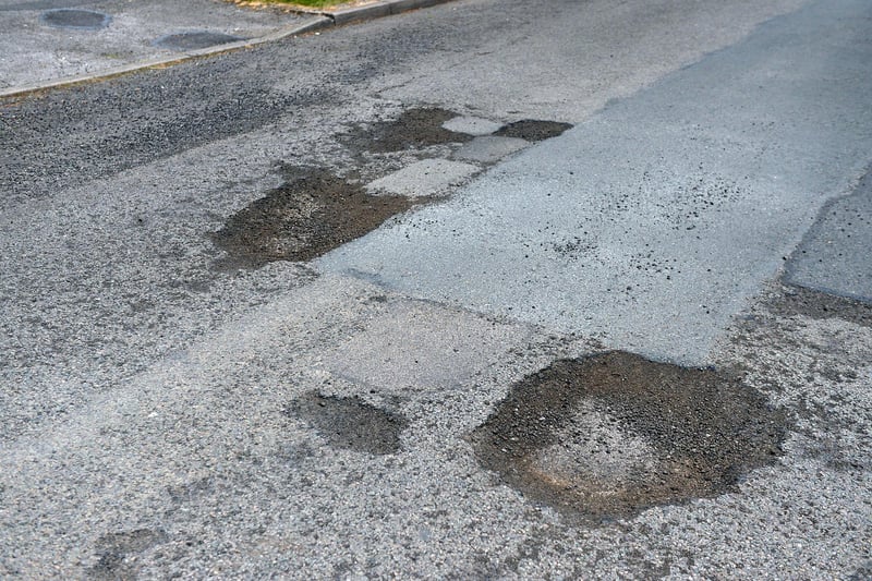 Worst potholed Streets nominated by Derbyshire Times readers. Josh Gill nominated Middlecroft Road Staveley.