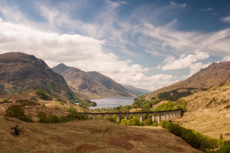 A visit to Loch Shiel 20km west of Fort William in the Highlands will also take in the nearby Glenfinnan Viaduct that the Hogwarts Express famously crosses on its way to the magical school.