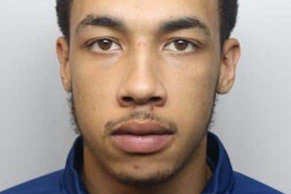 Pictured is drug-dealer Jervaise Bennett, aged 21, of no fixed abode, who was involved in a machete gang attack and has been sentenced to 12 years and six months of custody.