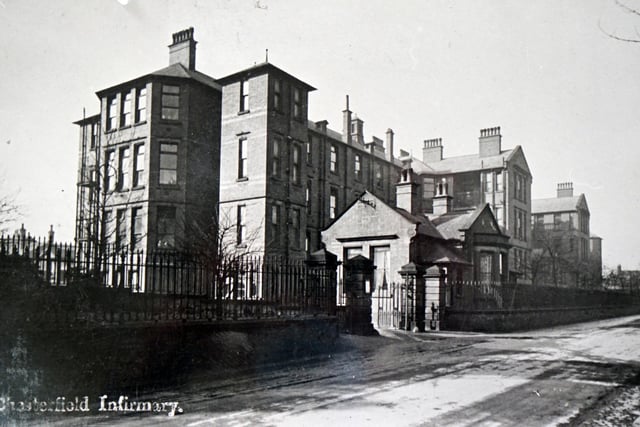 The hospital was an imposing building which was originally built as the Chesterfield workhouse - welcoming its first inmates in 1839
