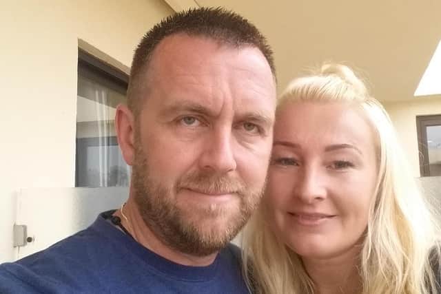 Paul and Steph McIntyre. Steph died at home in Mexborough on June 7 after a battle with cancer.