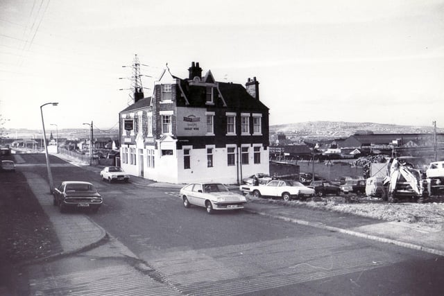 The Fox House pub in Attercliffe, Sheffield, pictured 10 years earlier in November 1981
