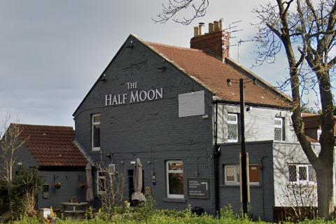 The Half Moon Inn, Stakeford. Will you be popping along for a swift half?