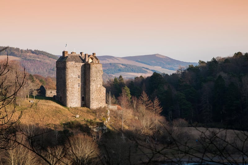 Rolling hills provide a suitably dramatic backdrop to the castle.