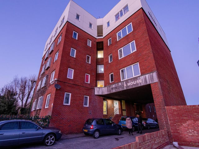 One councillor said the central apartment block Windsor House was 'among the poorest housing quality' they had seen. Picture: Habibur Rahman
