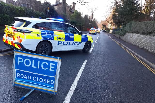 Police say a pensioner was taken to hospital after he was injured in a collision with a car on Manchester Road, Sheffield.