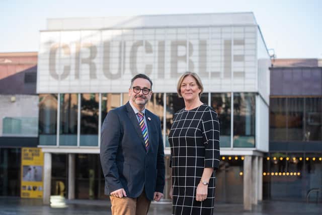 Dan Bates, Chief Executive of Sheffield Theatres and Amanda Phillips, Centre Manager for The Moor 