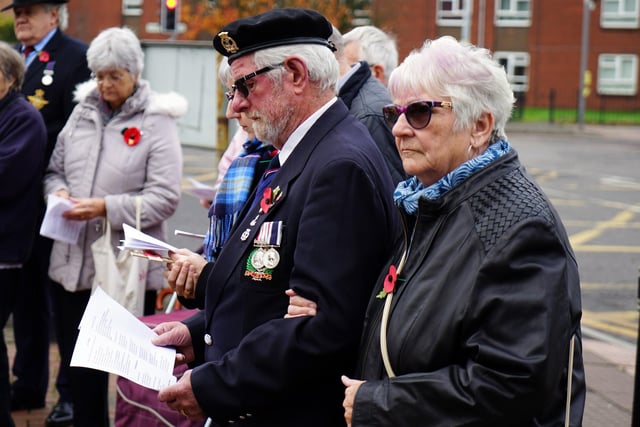 A number of ex servicemen and women attended the service